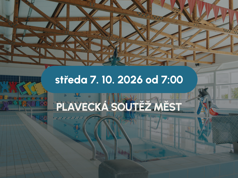 pozvánka na plaveckou soutěž měst