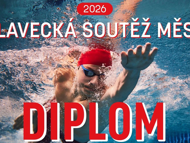 diplom v plavecké soutěži měst
